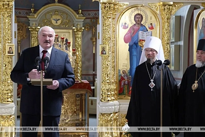 Лукашенко призвал граждан к созиданию с молитвой о Беларуси и любовью в сердцах